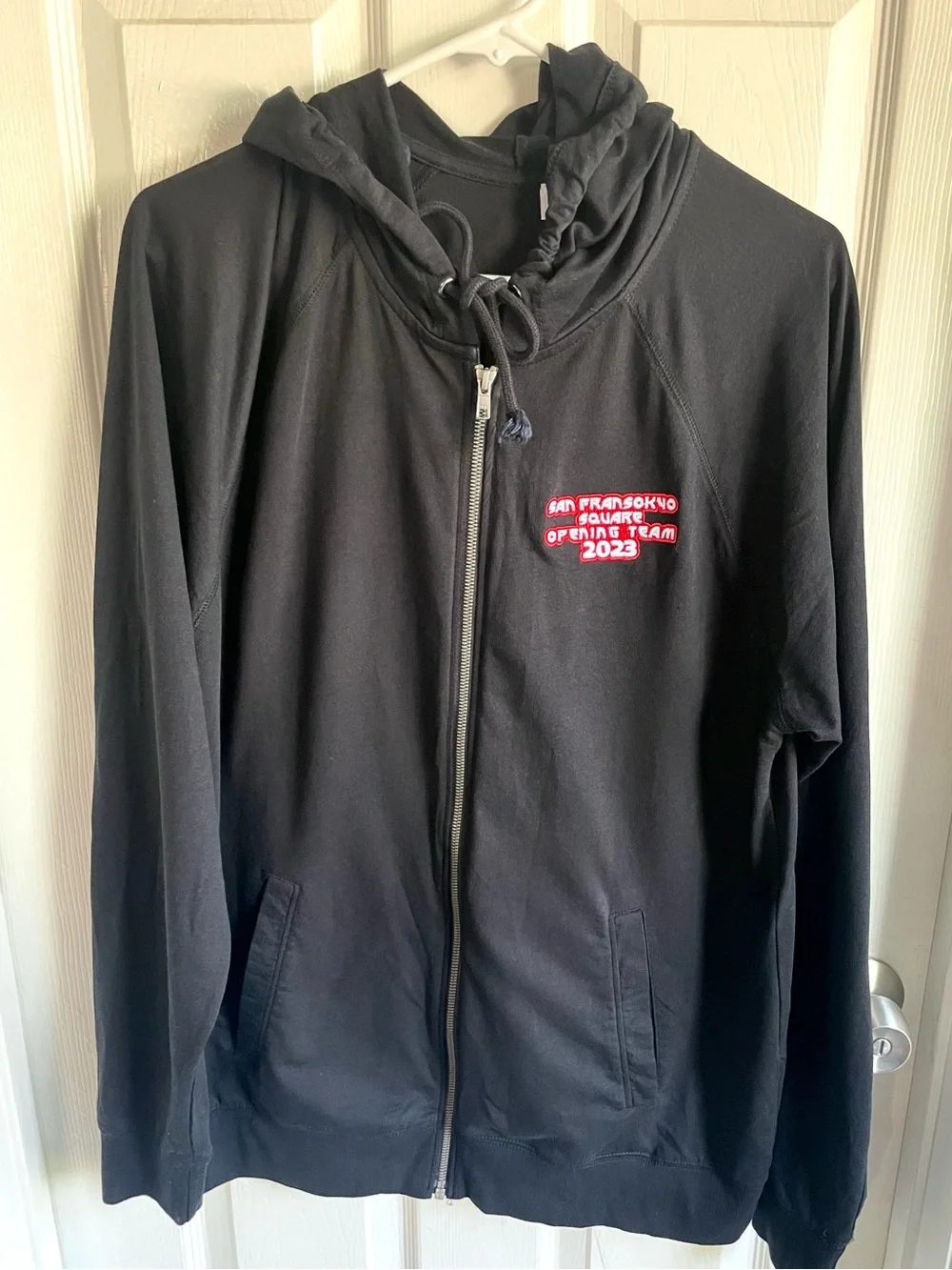 Exclusive San Fransokyo Opening Team 2023 black full-zip hoodie